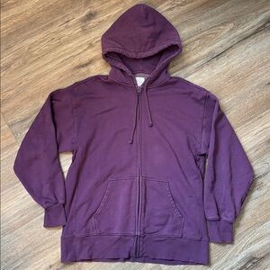 Aritzia/TNA Purple Zip-Up Hoodie - Cozy Everyday Sweatshirt